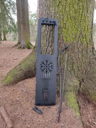 Vista 4 de Talharpa Alric Bass 5 (Taglharpa/Jouhikko) Lira escandinava