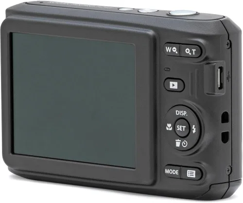 Vista 4 de Kodak PIXPRO FZ45 Cámara digital (negra) Paquete con tarjeta de memoria SDHC de 32 GB Clase 10 UHS-I U1 y pilas alcalinas de alto rendimiento AA