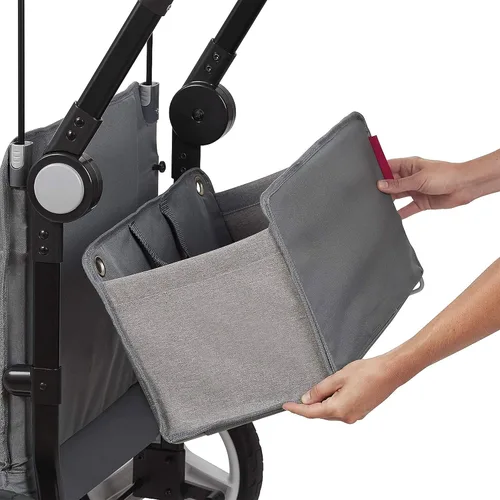 Vista 10 de Radio Flyer Odyssey Stroll N Wagon plegable con bolsa de almacenamiento, gris claro