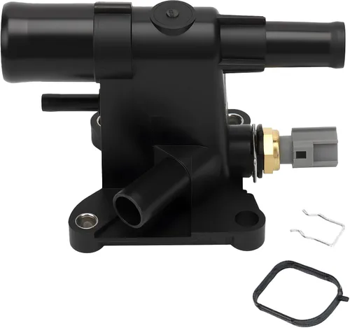 Vista 22 de Ensamble de carcasa de termostato IRONTEK con sensor 2L2Z8592AA para Ford Explorer 2002-2010, Explorer Sport Trac 2007-2010, para Mercury