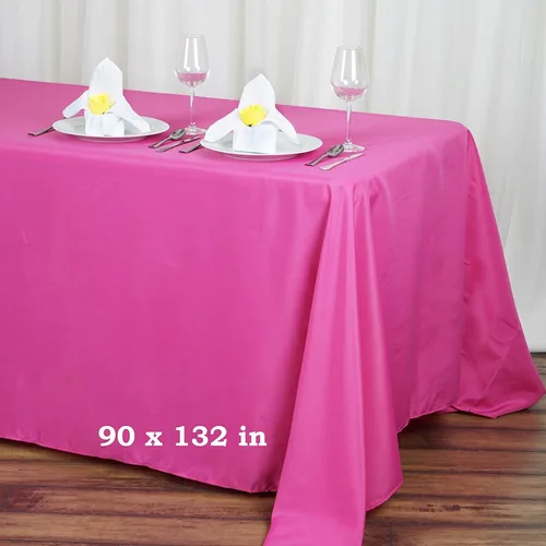 Vista 5 de Balsa Circle Mantel rectangular de poliéster de 90 x 132 pulgadas, color verde manzana, para bodas, fiestas, eventos, cocina, comedor