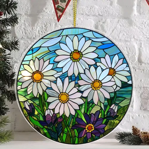 Vista 16 de Adorno de atrapasoles de cristal con diseño de mal de ojo, decoraciones de Navidad, adornos de Navidad para árbol, ideas de regalo de vacaciones