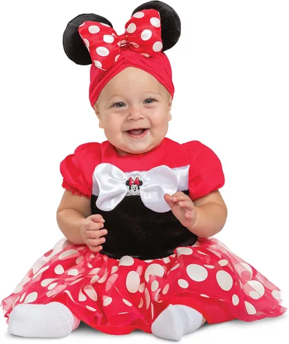 Vista 3 de Minnie Mouse Red Posh Dress Disney Infant Costume