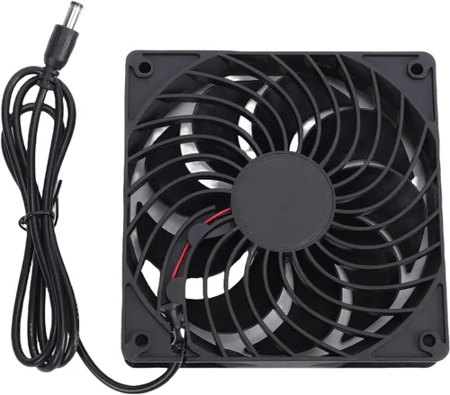 Vista 8 de Ventilador solar de 16 W, monocristalino doble extractor, ventilador solar para gallinero, escape con red protectora para cobertizo al aire libre