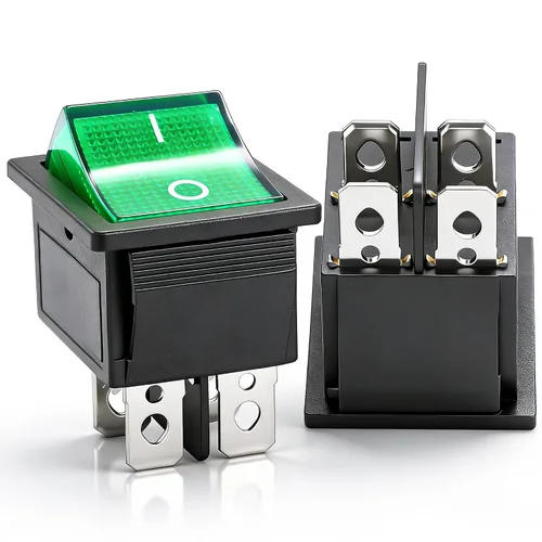 Vista 20 de Twidec /6 interruptores basculantes de 12 V de encendido/apagado de barco CA 6A/250V 10A/125V SPST 2 pines 2 posiciones interruptor de palanca