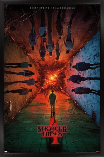 Vista 7 de Trends International Netflix Stranger Things: Temporada 4 - Póster de presentación con el grupo, para pared, de una hoja, 14.725 x 22.375 pulgadas