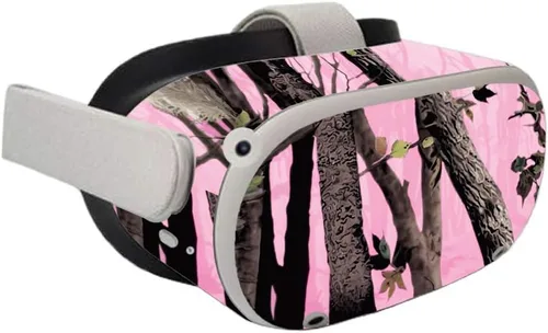Vista 2 de MightySkins Skin compatible con Oculus Quest 2 - Pink Tree Camo Funda protectora de vinilo duradera y única Fácil de aplicar, quitar y cambiar