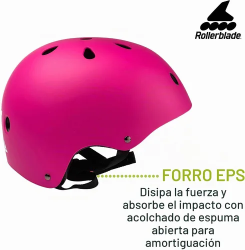 Vista 5 de Rollerblade Casco RB JR para niños, color rosa