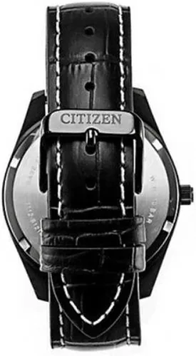 Vista 2 de Citizen Reloj de cuarzo blanco con esfera negra para hombre BI1035-09A, Movimiento de cuarzo