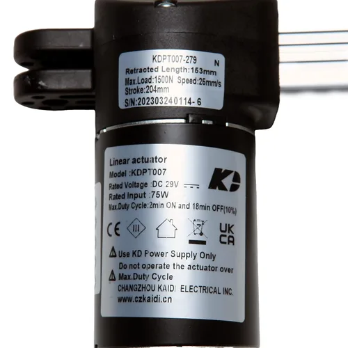 Vista 5 de Fruhdi Reclinable eléctrico Kaidi Motor Modelo KDPT007-279 Actuador Kit de repuesto para sillas elevadoras de sofá