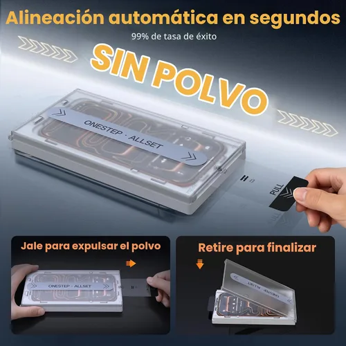 Vista 8 de Protector de pantalla de privacidad antiespía de 25° para iPhone 16 Pro de 6.3 pulgadas, paquete de 3 con kit de alineación automática, dureza 9H