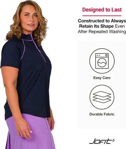 Vista 5 de Jofit Apparel - Ropa deportiva de manga corta para mujer para golf y tenis