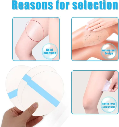 Vista 6 de 30 almohadillas antifricción para muslos, parche antirozaduras, parche antidesgaste para muslos, cinta corporal para muslos para mujer, almohadillas