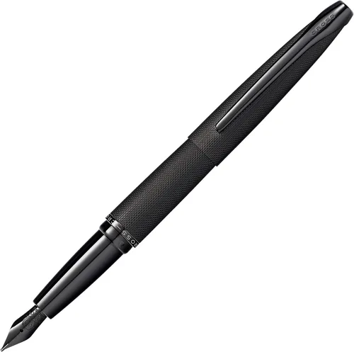 Vista 12 de Cross Pluma Fuente Recargable ATX Presentada en una Caja de Regalo de Lujo - Punta Media, Tinta Negra, Basalto Negro Refillable Fountain Pen