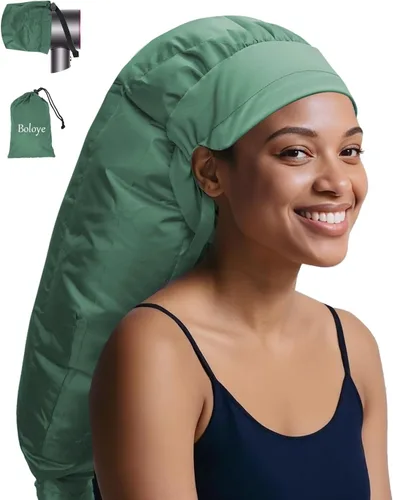 Vista 11 de Boloye Accesorio de Gorro para Secador de Cabello – Gorro de Secadora con Capucha XL de 28.5" para Secado Más Rápido y Acondicionamiento Profundo