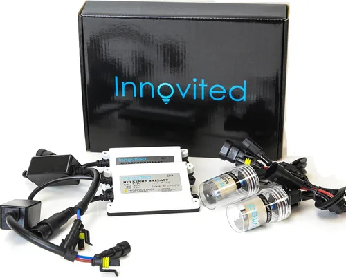 Vista 9 de Innovited Bombilla de xenón HID H1 10000K x 1 par con 2 balastos digitales platino de 55 W (azul océano)