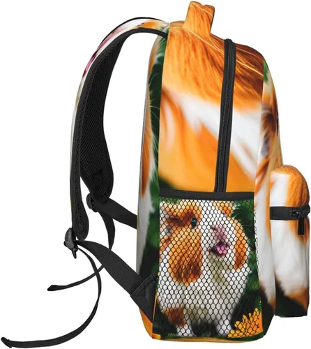 Vista 3 de Linda mochila de dibujos animados para computadora portátil, mochila de viaje de anime para mujeres y hombres, Patrón (697), Mochilas de mochila