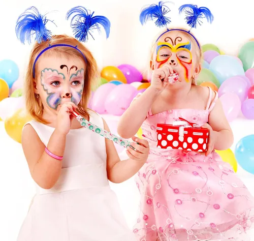 Vista 5 de WILLBOND 6 diademas con pompones envueltas en oropel, accesorios para el cabello para la semana del espíritu, carnaval, despedida de soltera
