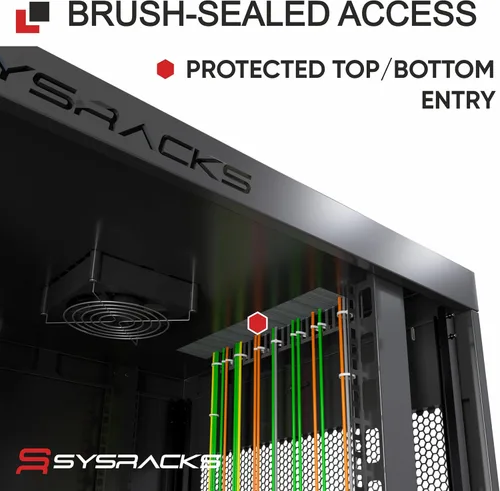 Vista 6 de Gabinete para rack de servidores de montaje en pared de 6U – Gabinete de rack de red de 19 pulgadas, gabinete de rack de datos de 18 pulgadas