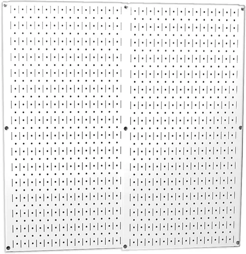 Vista 16 de Wall Control 30-P-3232B - Paquete con panel perforado de metal negro, 2 paneles anchos de 32 pulgadas de alto x 16 pulgadas de ancho, ASM-SH-1606 B
