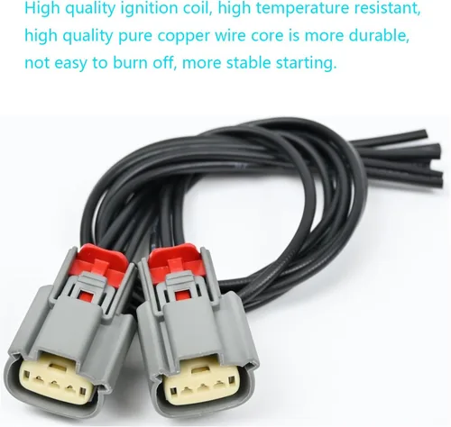 Vista 6 de MAMIKO Arnés de Conector Pigtail de Bobina de Encendido CU2Z-14S411-AFA para Ford Expedition F150 Explorer Flex Lobo Taurus Transit-150 Transit-250