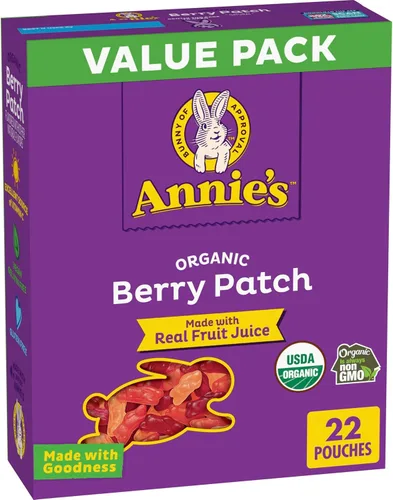 Vista 12 de Bocadillos Orgánicos Building Blocks de Annie's con Sabor a Fruta, Sabores de Frutas Variados, Sin Gluten, 10 Bolsas, 7 oz Formas de bloques