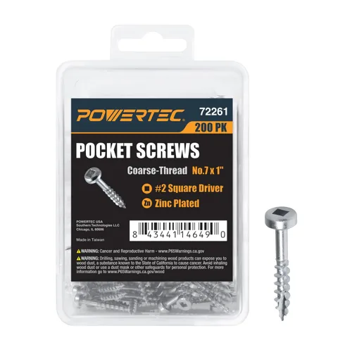 Vista 9 de POWERTEC 71933-P2 Broca de taladro de bolsillo con vástago hexagonal de 1/4 pulgadas, broca de repuesto con collar de tope de profundidad
