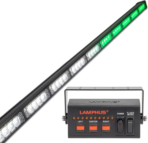 Vista 26 de lamphus SolarBlast sbls64 29" 24 W LED Advertencia Tráfico de Emergencia Advisor – Barra de luz ámbar azul, Azul