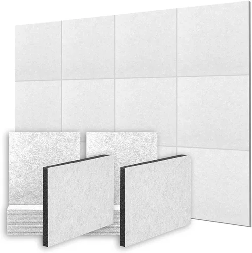Vista 24 de AP1259 - Kit de 12 paneles de espuma autoadhesivos acústicos de alta calidad para estudio de grabación, cine en casa y oficina, tablero de espuma