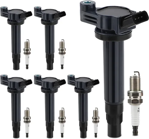 Vista 11 de Bobina de encendido UF230 y bujía doble de iridio 4504 para Toyota Tundra Sequoia LandCruiser 4Runner/Lexus GS430 GX470 LS430 LX470 LX570 SC430 V8.