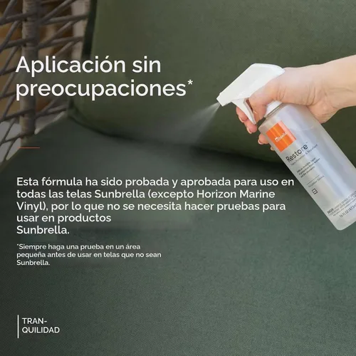 Vista 6 de Sunbrella Protector de tela Restore Spray repelente al agua 16 onzas