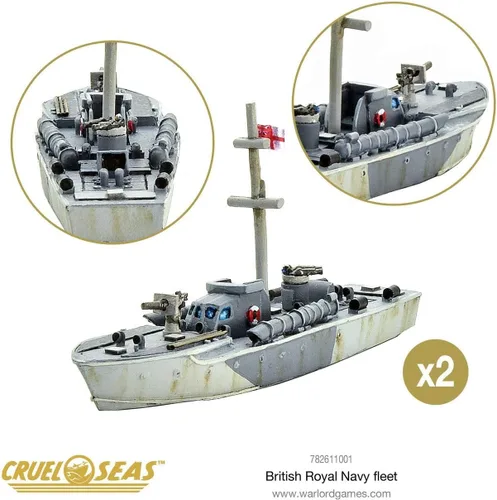 Vista 9 de Cruel Seas Warlord British Royal Fleet 1:300 WWII Naval Militar Wargaming Kit de modelo de plástico 782611001