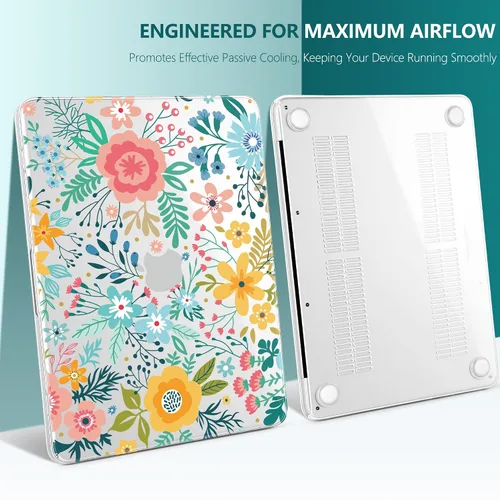 Vista 7 de TWOLSKOO Funda para MacBook Neo de 13 pulgadas 2026 A3404 A18 Pro Chip, funda rígida de plástico con adaptador tipo C, 2 fundas para cámara web