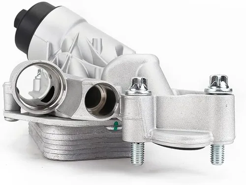 Vista 5 de 93186324 25199751 Enfriador de aceite de motor con conjunto de filtro de aceite 93186324 Reemplazo para GM Chevrolet Cruze Aveo Aveo5 Sonic