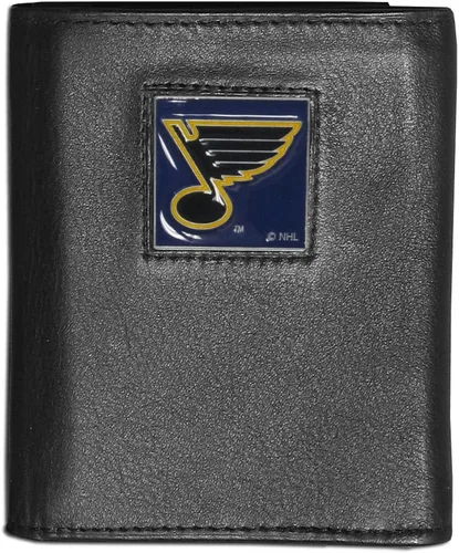 Vista 20 de Siskiyou Sports NHL Executive Cartera de cuero genuino de tres pliegues