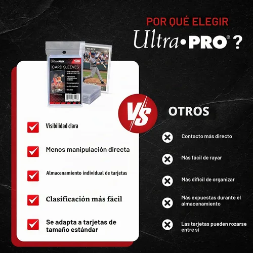 Vista 6 de Ultra PRO - Fundas suaves transparentes para tarjetas Penny Sleeves®, 100 unidades, 2.5" x 3.5", protege y almacena valiosas tarjetas deportivas
