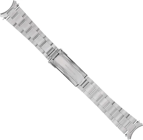 Vista 5 de Ewatchparts PULSERA DE RELOJ OYSTER DE 20MM COMPATIBLE CON ROLEX SUBMARINER SHINY CENTER FLIP LOCK TQ Plata