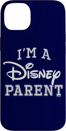 Vista 15 de iPhone 16 Disney I'm A Disney Parent Collegiate Big Text Logo Case