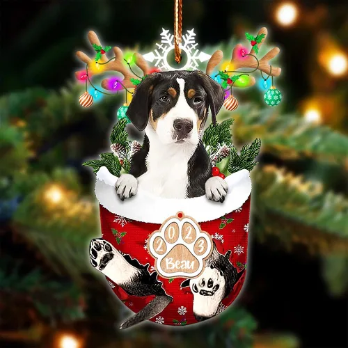 Vista 91 de NAZENTI Adorno Navideño de Bolsillo Personalizado de Affenpinscher en la Nieve, Adorno de Forma Acrílica de Perro, Adorno de Navidad 2023, Adorno