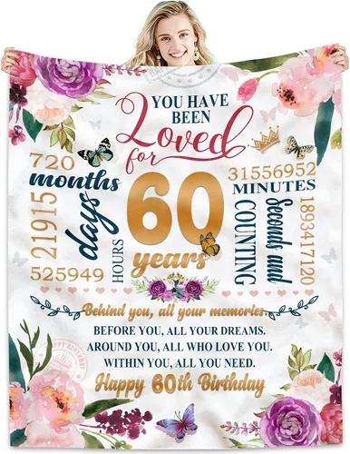 Vista 12 de Regalos de cumpleaños número 100, manta para mujer de 50 x 60, ideas de regalo de feliz cumpleaños 100, decoraciones de cumpleaños número 100