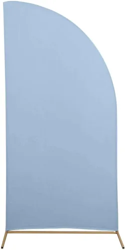 Vista 49 de Efavormart - Juego de 4 fundas de elastano beige para arco de media luna, fundas de telón de fondo Chiara de 2.5 pies a 7 pies para escenarios