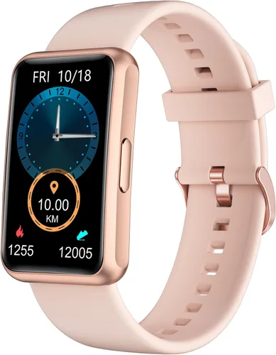 Vista 10 de HUAKUA - Rastreador de fitness sin Bluetooth, sin aplicación, sin necesidad de teléfono; reloj de fitness para hombres, mujeres y padres