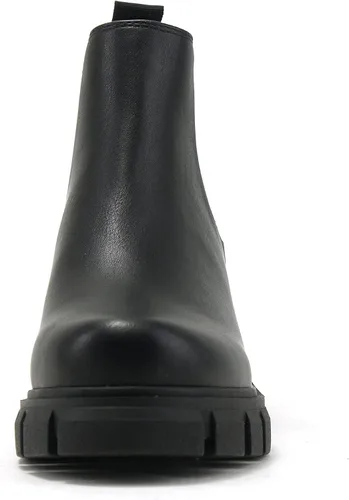 Vista 4 de Soda Pioneer - Botines Chelsea de tacón bajo para mujer, con doble elástico