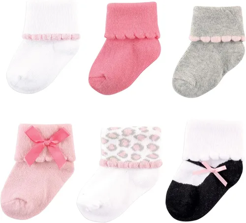 Vista 7 de Luvable Friends Conjunto de calcetines unisex para bebé recién nacido y bebé