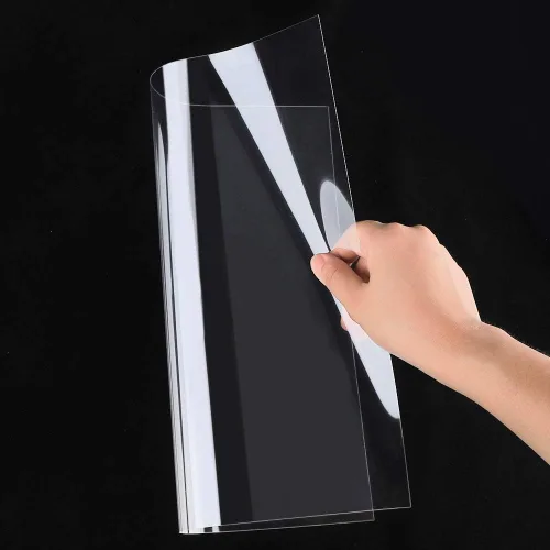 Vista 2 de Paquete de 25 hojas de plástico transparente de 4 mil, 12 x 12 pulgadas, láminas de acetato reutilizables para corte láser, material de plantilla