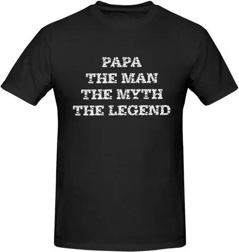 Vista 4 de Funny T Shirts for Women Papa,The Man The Myth The Legend T-Shirt Mens Novelty Shirts