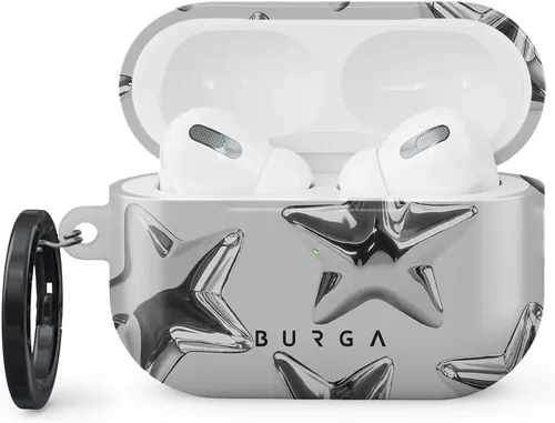 Vista 9 de Burga Funda para Airpods Pro 2 2022, compatible con Apple AirPods, funda protectora de plástico rígido, accesorios elegantes para teléfonos