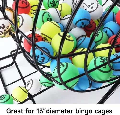 Vista 4 de GSE Games & Sports Expert Bingo Balls - Ping Pong Size Balls for Large Bingo Cage, Bingo Calling Balls for Parties, Prize Raffles, Family Game Nights