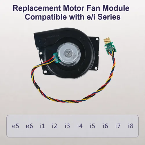 Vista 3 de Módulo de ventilador de motor de repuesto compatible con iRobot Roomba e5 e6 i1-i8+ y j5-j9+ Series Robot Aspirador, conjunto de ventilador de motor