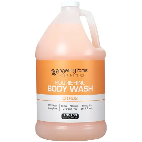 Vista 11 de Ginger Lily Farms Club & Fitness Gel de Ducha Corporal Nutritivo, 100% Vegano y Libre de Crueldad, Gel de Baño y Ducha para Hombres y Mujeres, Aroma